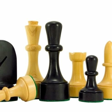Juego de ajedrez contemporáneo de madera de boj