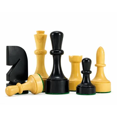 Juego de ajedrez contemporáneo de madera de boj