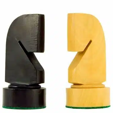 Juego de ajedrez contemporáneo de madera de boj