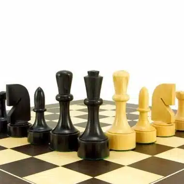 Juego de ajedrez contemporáneo de madera de boj