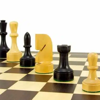Juego de ajedrez contemporáneo de madera de boj