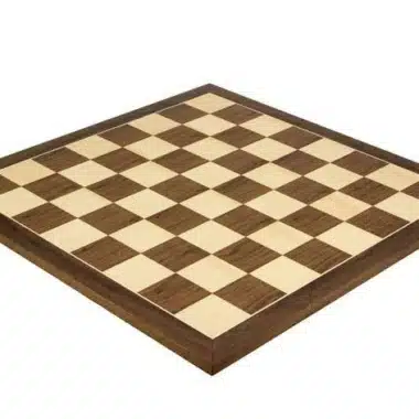 Tablero de ajedrez de madera de nogal y arce