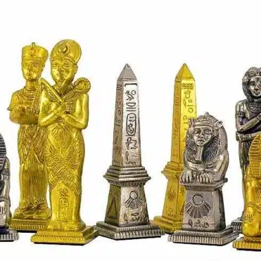 Juego de ajedrez metálico "Egipto