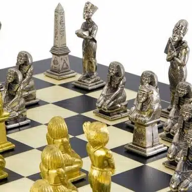 Juego de ajedrez metálico "Egipto