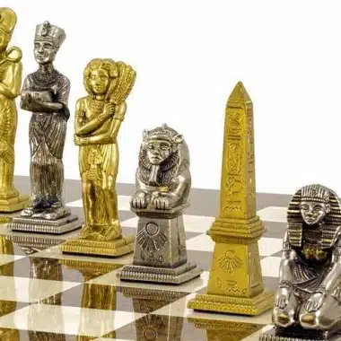 Juego de ajedrez metálico "Egipto