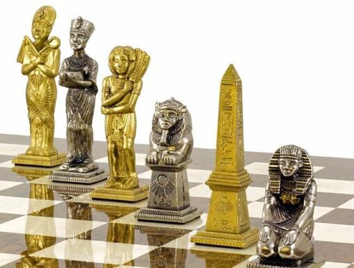 Juego de ajedrez metálico "Egipto