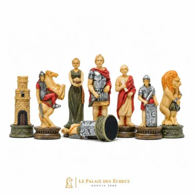 Juego de ajedrez de resina "Romanos contra Gladiadores