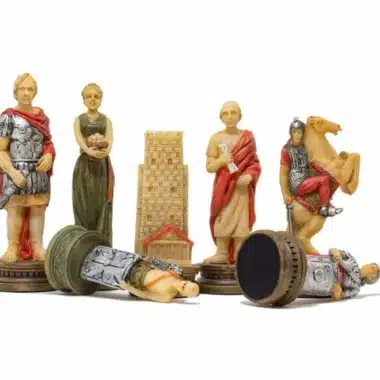 Juego de ajedrez de resina "Romanos contra Gladiadores