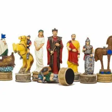 Juego de ajedrez de resina "La guerra de Troya