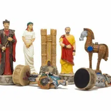 Juego de ajedrez de resina "La guerra de Troya