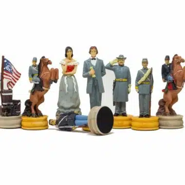 Juego de ajedrez de resina "Civil War Second Edition