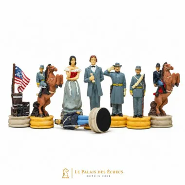 Juego de ajedrez de resina "Civil War Second Edition