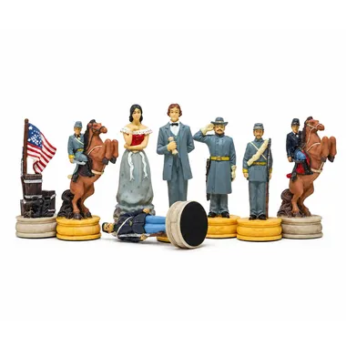 Juego de ajedrez de resina "Civil War Second Edition