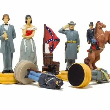 Juego de ajedrez de resina "Civil War Second Edition
