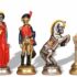 Juego de Ajedrez de Metal Pintado a Mano Napoleón Waterloo