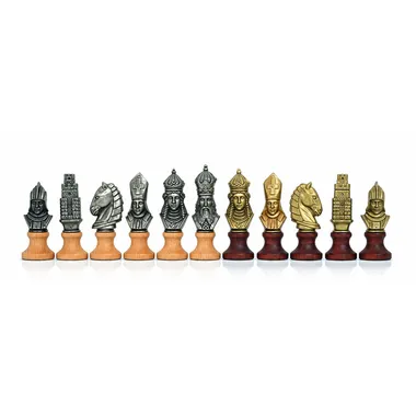Juego de ajedrez de madera y metal "Moncada