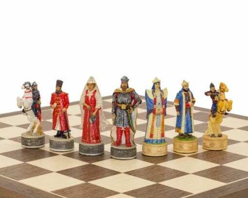 Juego de ajedrez de resina "Rusos contra mongoles