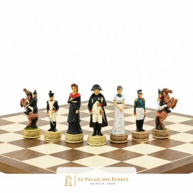 Juego de ajedrez de resina "Napoleón I y Alejandro I" (Campaña de Rusia)