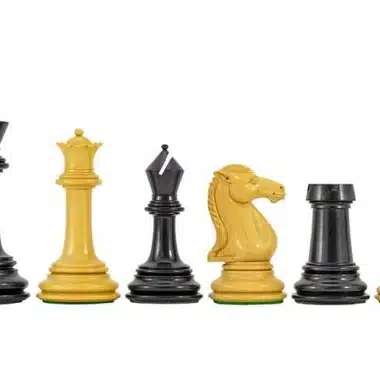 Juego de ajedrez "Partenón" de ébano y boj