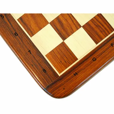 Alternative view of Tablero de Ajedrez Alfanumérico en Madera de Rosa Dorada y Arce
