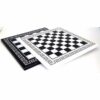 Tablero de ajedrez griego de madera, blanco o negro