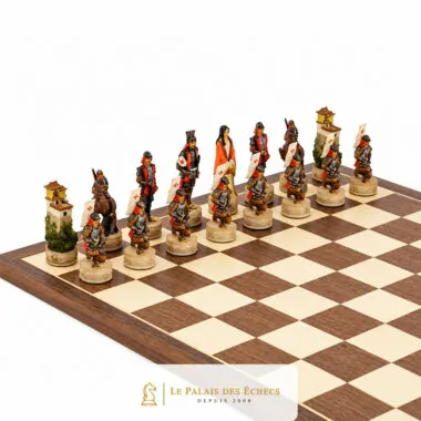 Juego de ajedrez de resina pintado a mano "Samurai