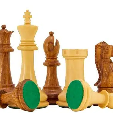 Juego de ajedrez "Victoria II" de nogal y arce y juego de ajedrez de palisandro - Imagen 6