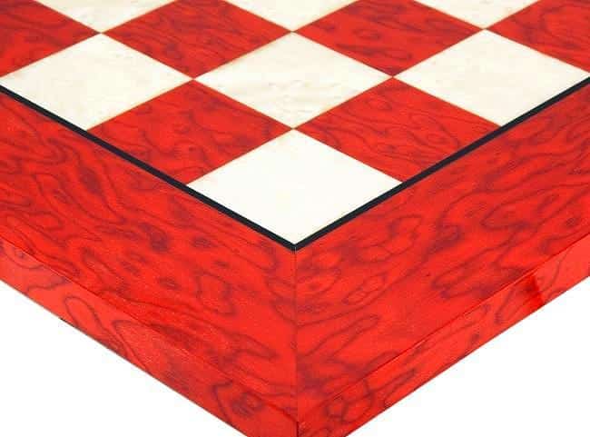 Conjunto Windsor II Tablero de Ajedrez de Madera de Arce Rojo & Juego de Ajedrez de Madera de Ébano y Fresno - Imagen 7