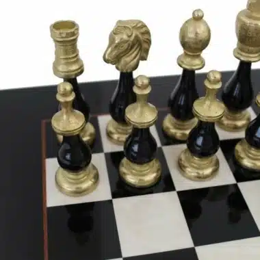 Alternative view of Juego de ajedrez bicolor V Tablero de ajedrez de madera de arce