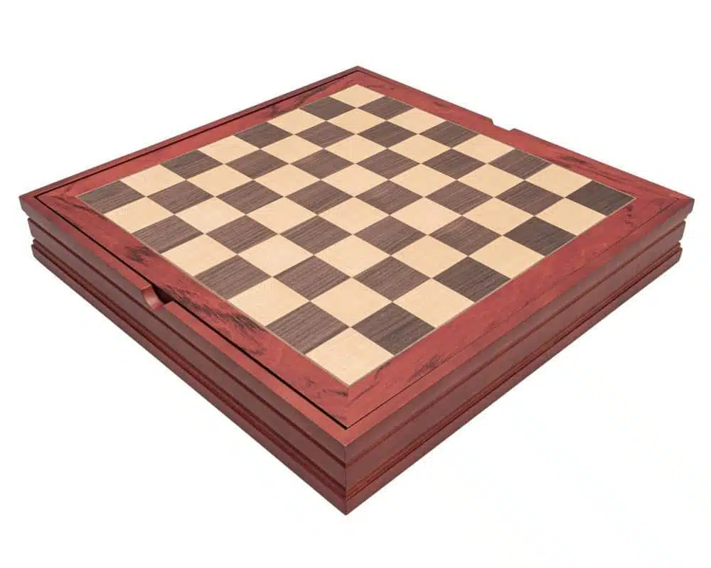 Juego de Ajedrez Inglés Contra Escocés y Tablero de Madera con Almacenamiento - Imagen 7