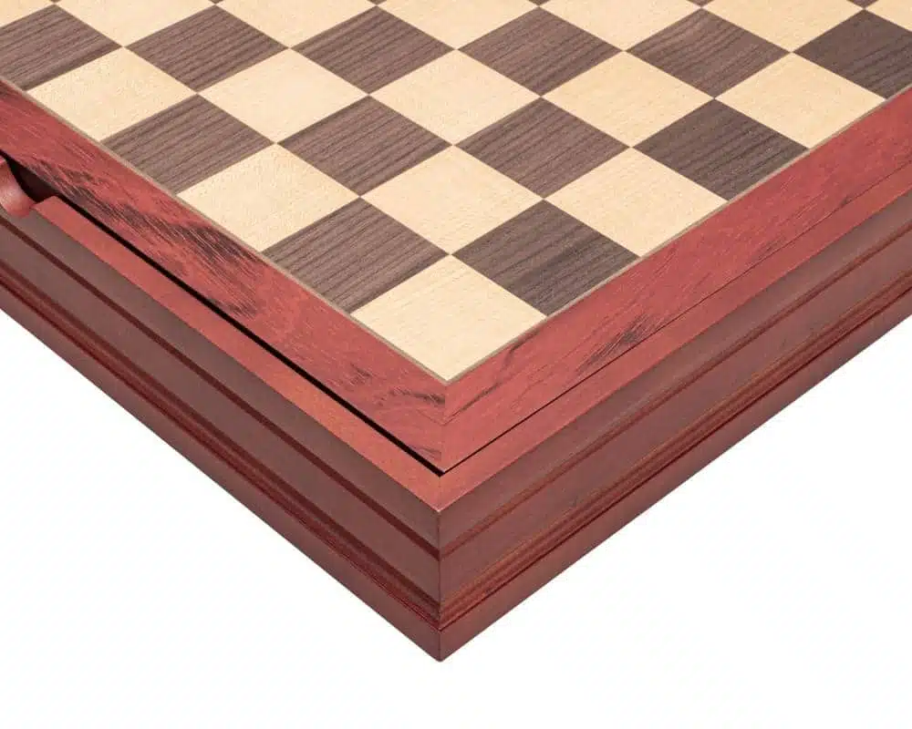 Juego de Ajedrez Inglés Contra Escocés y Tablero de Madera con Almacenamiento - Imagen 9