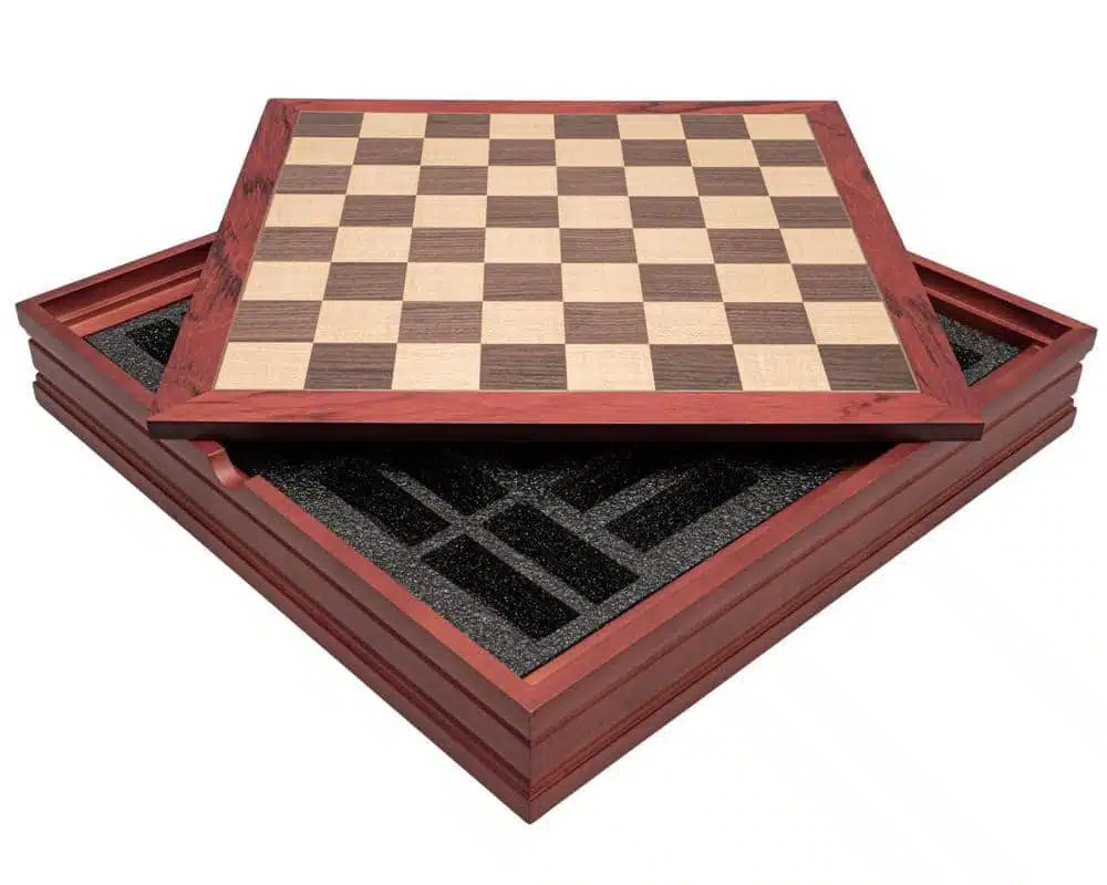 Juego de Ajedrez Inglés Contra Escocés y Tablero de Madera con Almacenamiento - Imagen 6