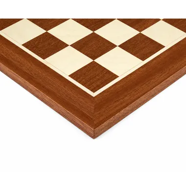 Tablero de ajedrez de caoba y abedul siberiano