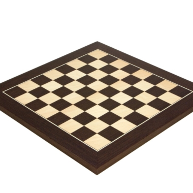 Tablero de ajedrez de lujo en madera de wengué y arce