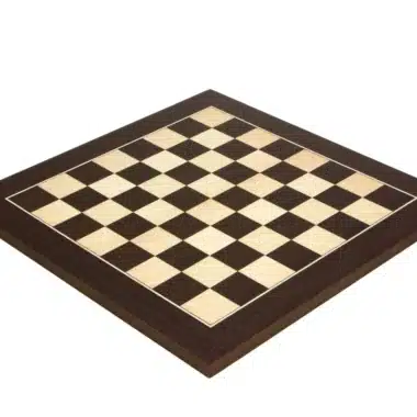 Tablero de ajedrez de lujo en madera de wengué y arce