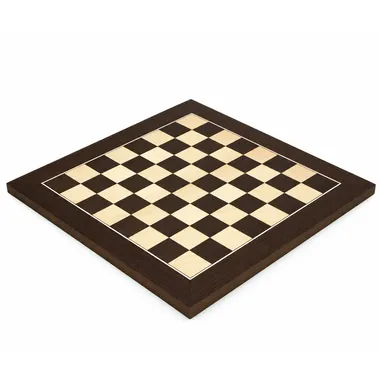 Tablero de ajedrez de lujo en madera de wengué y arce