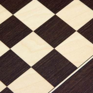 Tablero de ajedrez de lujo en madera de wengué y arce