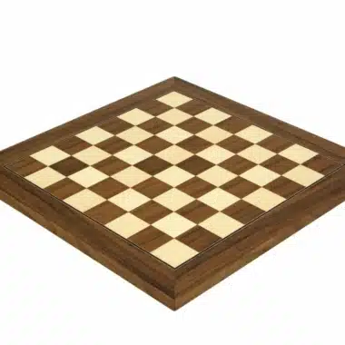 Tablero de ajedrez de lujo de nogal y arce