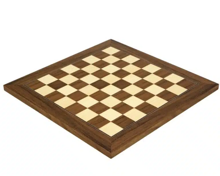 Tablero de ajedrez de lujo de nogal y arce