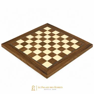 Tablero de ajedrez de lujo de nogal y arce