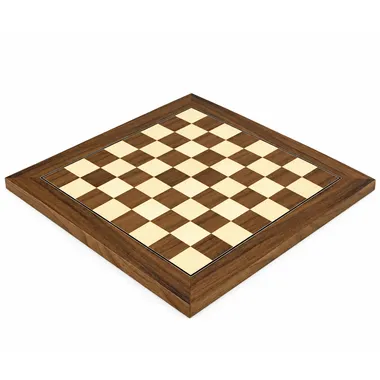 Tablero de ajedrez de lujo de nogal y arce