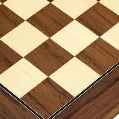 Tablero de ajedrez de lujo de nogal y arce