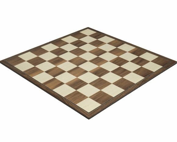 Tablero de ajedrez plegable de madera de nogal y arce