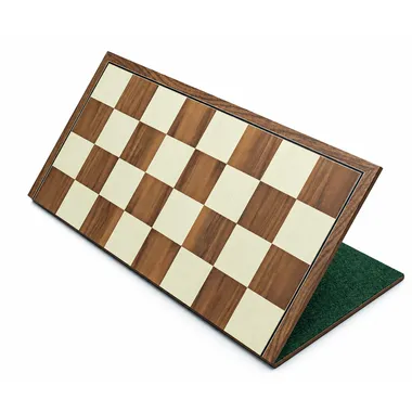 Tablero de ajedrez plegable de madera de nogal y arce