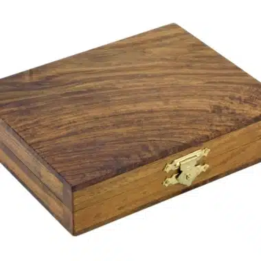 Juego de damas de madera de sheesham y boj