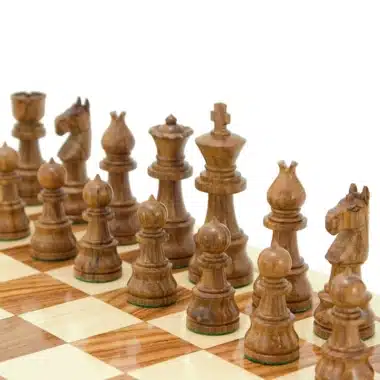Juego de ajedrez Opus de madera de sheesham y boj