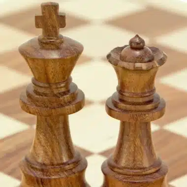 Juego de ajedrez Opus de madera de sheesham y boj