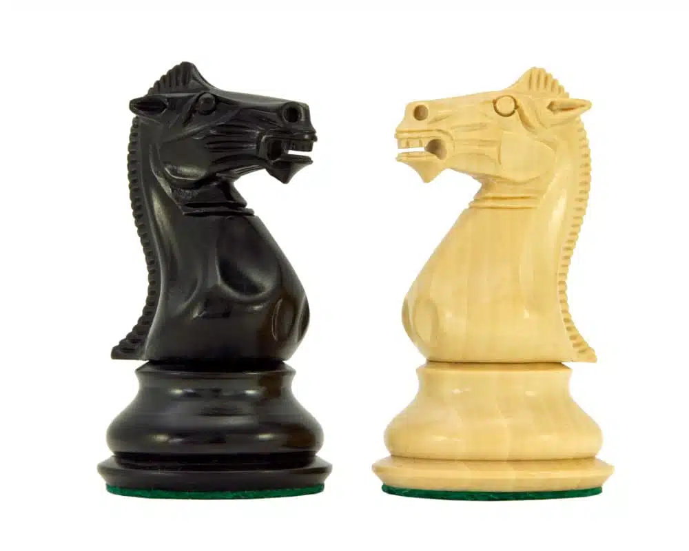 Juego de ajedrez Staunton de madera de boj y ébano Serie Sandringham