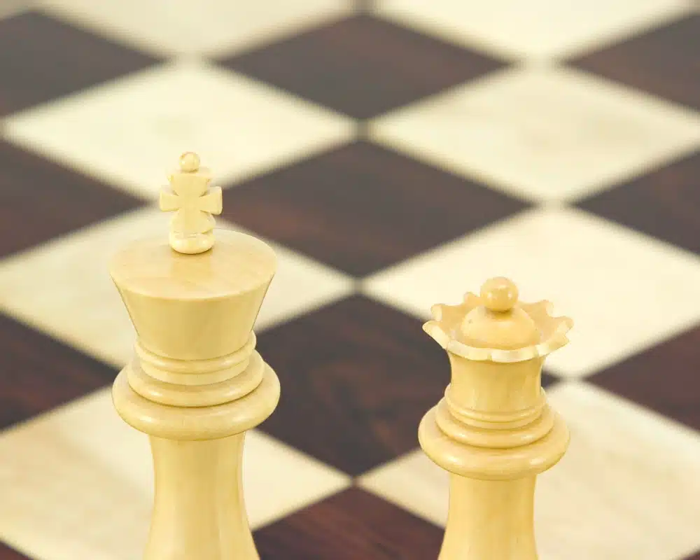 Juego de ajedrez Staunton de madera de boj y ébano Serie Sandringham