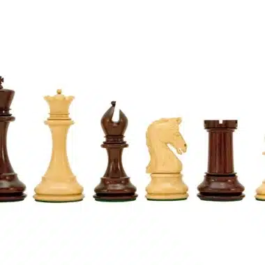 Juego de ajedrez de lujo Eminence en madera de palisandro y boj